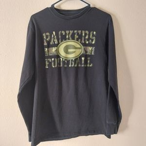 Green Bay Packers Long Sleeve T Shirt - NFL Brand - Size M